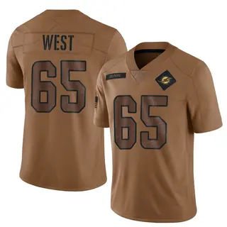 Miami Dolphins Men's Addison West Limited 2023 Salute To Service Jersey - Brown