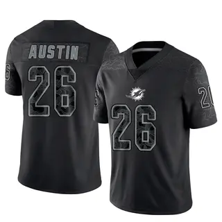 Miami Dolphins Men's Alex Austin Limited Reflective Jersey - Black