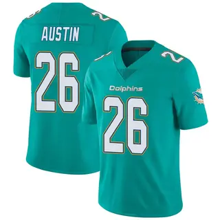 Miami Dolphins Men's Alex Austin Limited Team Color Vapor Untouchable Jersey - Aqua