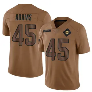 Miami Dolphins Men's BJ Adams Limited 2023 Salute To Service Jersey - Brown