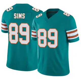 Miami Dolphins Men's Ben Sims Limited Alternate Vapor F.U.S.E. Jersey - Aqua