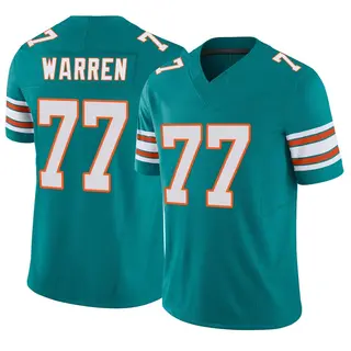 Miami Dolphins Men's Carter Warren Limited Alternate Vapor F.U.S.E. Jersey - Aqua