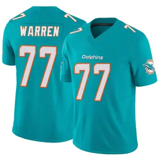 Miami Dolphins Men's Carter Warren Limited Vapor F.U.S.E. Jersey - Aqua