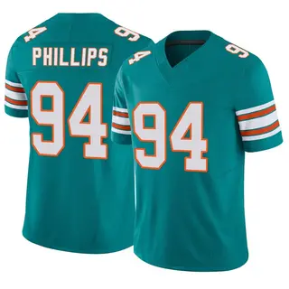 Miami Dolphins Men's Jordan Phillips Limited Alternate Vapor F.U.S.E. Jersey - Aqua