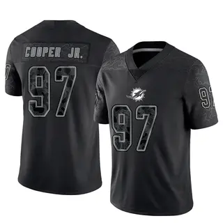Miami Dolphins Men's Keith Cooper Jr. Limited Reflective Jersey - Black