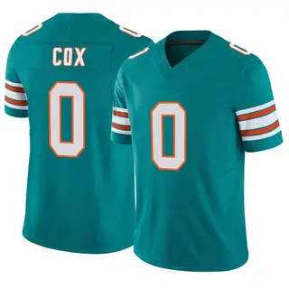 Miami Dolphins Men's Marques Cox Limited Alternate Vapor F.U.S.E. Jersey - Aqua