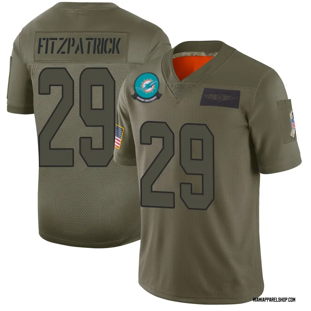 Miami Dolphins Men's Minkah Fitzpatrick Limited 2019 Salute to Service Jersey - Camo