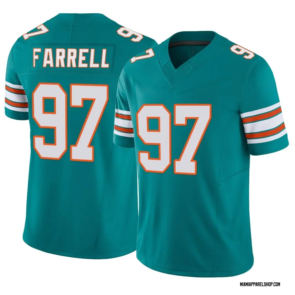 Miami Dolphins Men's Neil Farrell Limited Alternate Vapor F.U.S.E. Jersey - Aqua