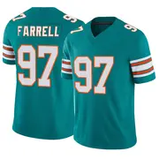 Miami Dolphins Men's Neil Farrell Limited Alternate Vapor F.U.S.E. Jersey - Aqua