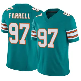 Miami Dolphins Men's Neil Farrell Limited Alternate Vapor F.U.S.E. Jersey - Aqua