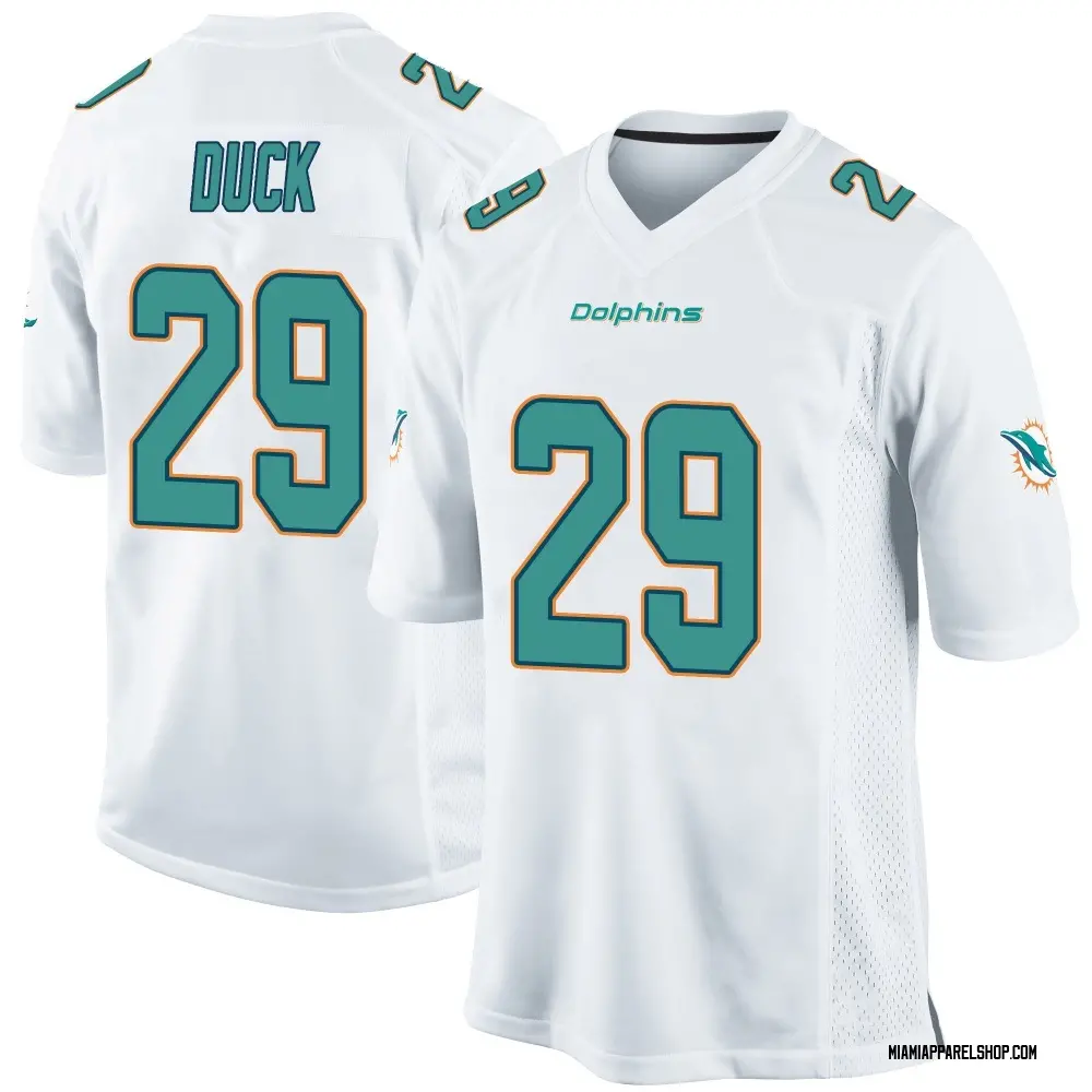 Miami Dolphins Men's Storm Duck Game Jersey - White