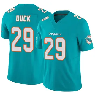 Miami Dolphins Men's Storm Duck Limited Vapor F.U.S.E. Jersey - Aqua