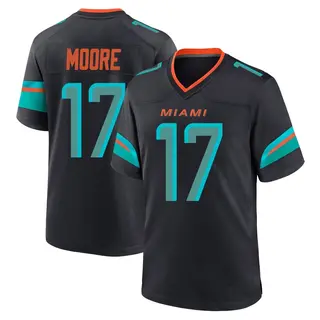 Miami Dolphins Men's Trey Moore Game Pitch 2025 Rivalries Collection Jersey - Blue