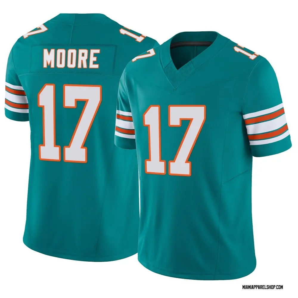 Miami Dolphins Men's Trey Moore Limited Alternate Vapor F.U.S.E. Jersey - Aqua