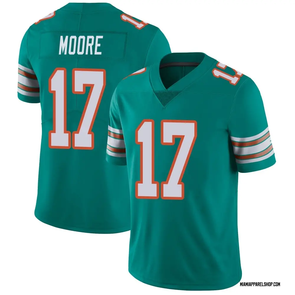 Miami Dolphins Men's Trey Moore Limited Alternate Vapor Untouchable Jersey - Aqua