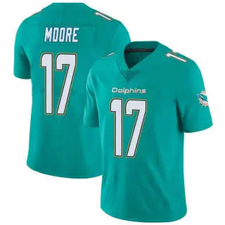 Miami Dolphins Men's Trey Moore Limited Team Color Vapor Untouchable Jersey - Aqua