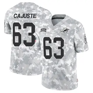 Miami Dolphins Men's Yodny Cajuste Limited 2024 Salute to Service Jersey - Arctic Camo