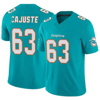 Miami Dolphins Men's Yodny Cajuste Limited Vapor F.U.S.E. Jersey - Aqua