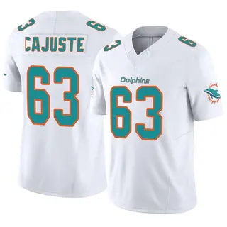 Miami Dolphins Men's Yodny Cajuste Limited Vapor F.U.S.E. Jersey - White
