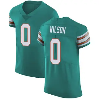 Miami Dolphins Men's Zach Wilson Elite Aqua Alternate Vapor Untouchable Jersey - Green