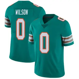 Miami Dolphins Men's Zach Wilson Limited Alternate Vapor Untouchable Jersey - Aqua