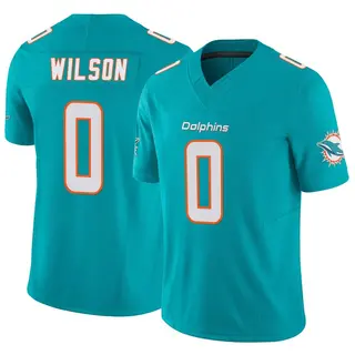 Miami Dolphins Men's Zach Wilson Limited Vapor F.U.S.E. Jersey - Aqua
