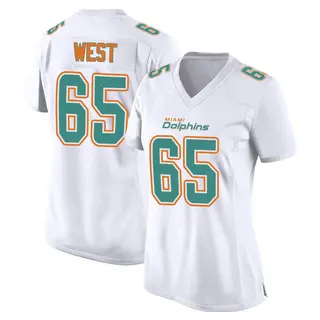 Miami Dolphins Women's Addison West Game Fashion Jersey - White