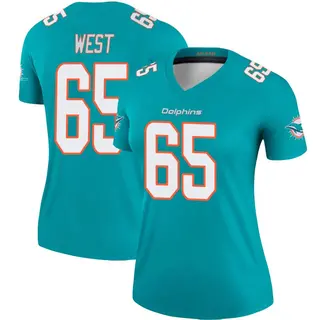 Miami Dolphins Women's Addison West Legend Jersey - Aqua