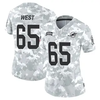 Miami Dolphins Women's Addison West Limited 2024 Salute to Service Jersey - Arctic Camo