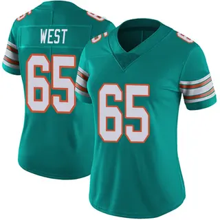 Miami Dolphins Women's Addison West Limited Alternate Vapor Untouchable Jersey - Aqua