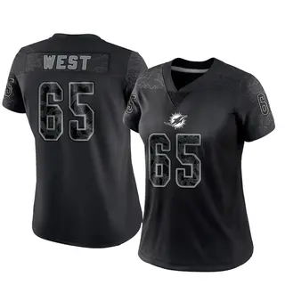 Miami Dolphins Women's Addison West Limited Reflective Jersey - Black
