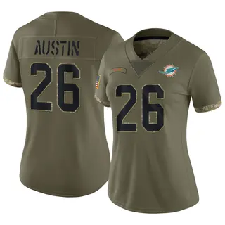 Miami Dolphins Women's Alex Austin Limited 2022 Salute To Service Jersey - Olive