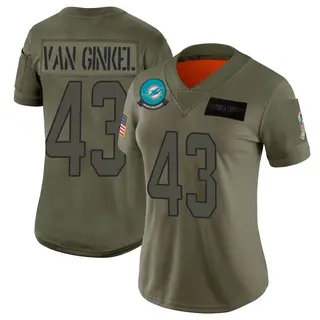 Miami Dolphins Women's Andrew Van Ginkel Limited 2019 Salute to Service Jersey - Camo