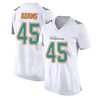 Miami Dolphins Women's BJ Adams Game Fashion Jersey - White