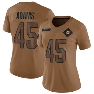 Miami Dolphins Women's BJ Adams Limited 2023 Salute To Service Jersey - Brown