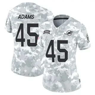 Miami Dolphins Women's BJ Adams Limited 2024 Salute to Service Jersey - Arctic Camo