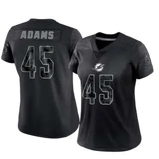 Miami Dolphins Women's BJ Adams Limited Reflective Jersey - Black