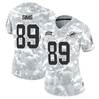 Miami Dolphins Women's Ben Sims Limited 2024 Salute to Service Jersey - Arctic Camo