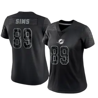 Miami Dolphins Women's Ben Sims Limited Reflective Jersey - Black
