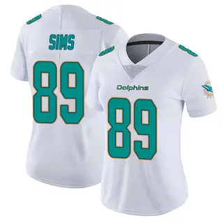 Miami Dolphins Women's Ben Sims limited Vapor Untouchable Jersey - White