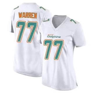 Miami Dolphins Women's Carter Warren Game Fashion Jersey - White