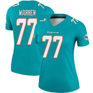 Miami Dolphins Women's Carter Warren Legend Jersey - Aqua