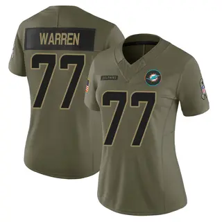 Miami Dolphins Women's Carter Warren Limited 2025 Salute to Service Jersey - Olive