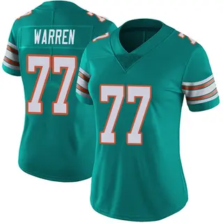 Miami Dolphins Women's Carter Warren Limited Alternate Vapor Untouchable Jersey - Aqua