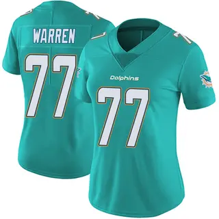 Miami Dolphins Women's Carter Warren Limited Team Color Vapor Untouchable Jersey - Aqua