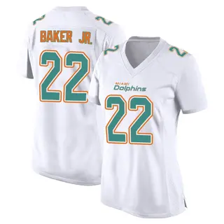 Miami Dolphins Women's Darrell Baker Jr. Game Fashion Jersey - White