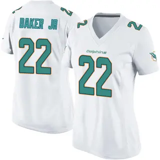 Miami Dolphins Women's Darrell Baker Jr. Game Jersey - White