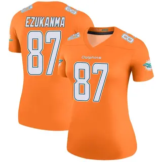 Miami Dolphins Women's Erik Ezukanma Legend Color Rush Jersey - Orange
