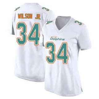 Miami Dolphins Women's Jeff Wilson Jr. Game Fashion Jersey - White