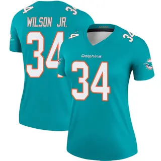 Miami Dolphins Women's Jeff Wilson Jr. Legend Jersey - Aqua